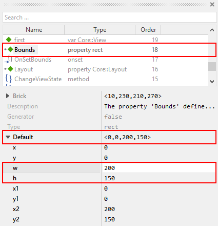 component size