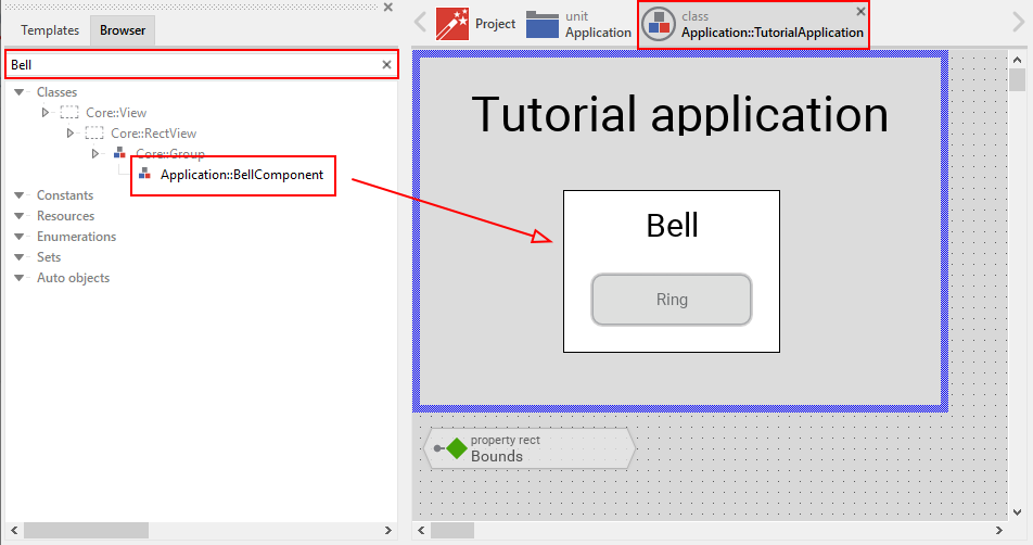 Tutorial application