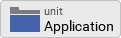 Icon application unit